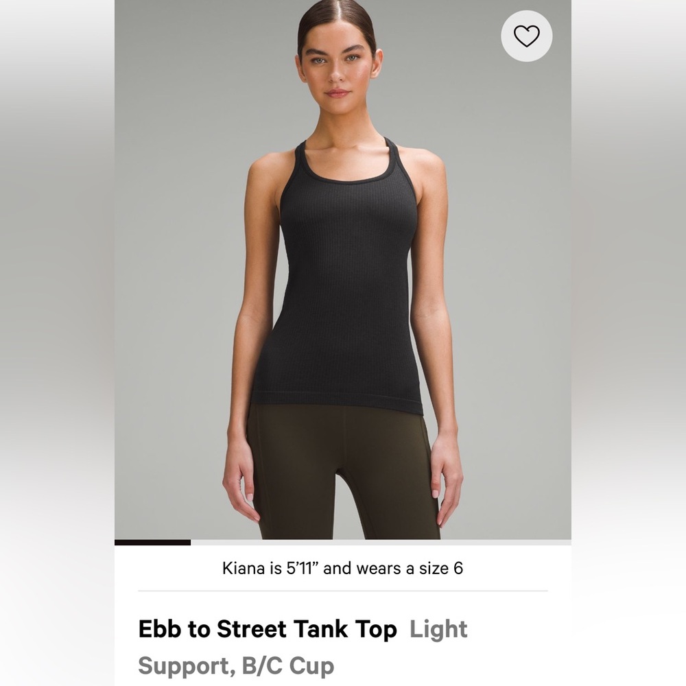 Lululemon Ebb to the Street tank